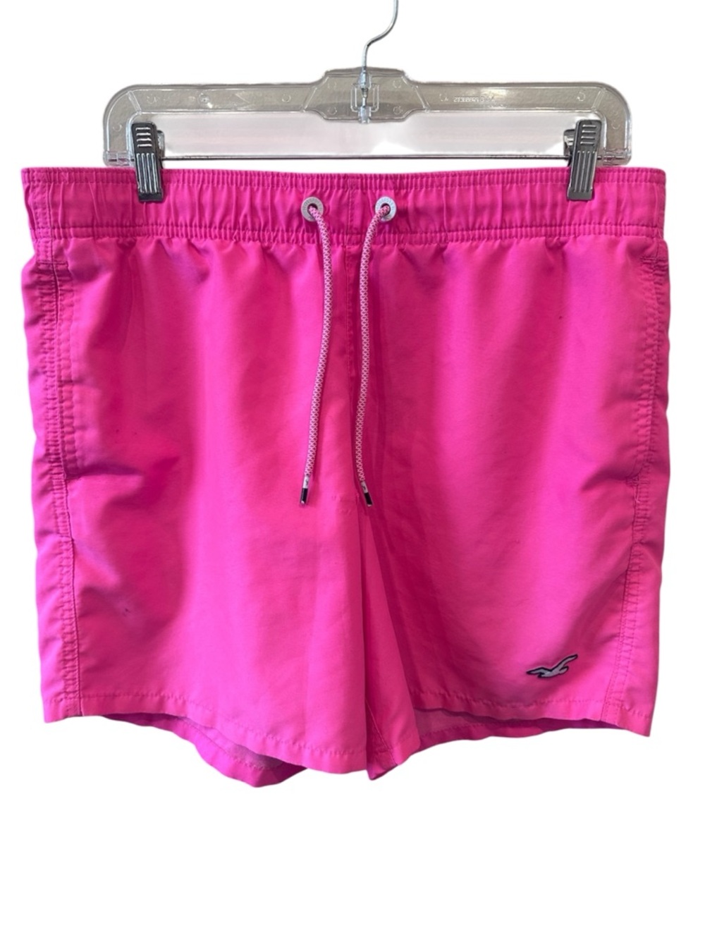 Hollister Men’s Hot Pink 5.5-Inch Swim Trunks Shorts Size Medium